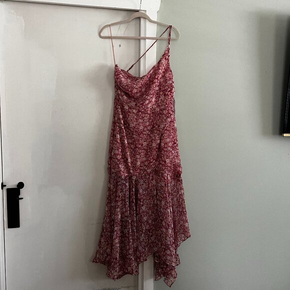 ASTR The Label MALVINA One Shoulder Floral Midi Dress - Picture 6 of 7